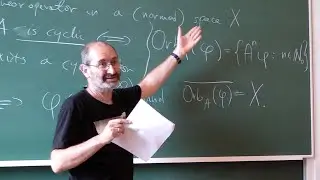Marcin Moszyński | Spectral theory for self-adjoint (finitely) cyclic operators | Lecture 3 of 6