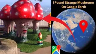 I Found Strange Mushroom On Google Earth Find Earth Hand #googleearth #googlemaps #viralvideo 