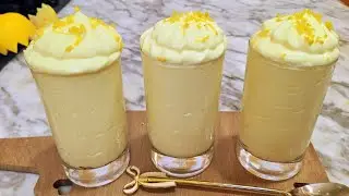 ZITRONENDESSERT IN 1 MINUTE! Jeder sucht dieses Rezept! Zitronenmousse ohne Eier.