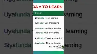 Learn Zulu Grammar for beginners. #southafrica #zulu #africanlanguages #isizulu