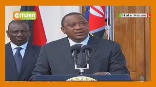 President Uhuru Kenyatta pays tribute to former President Moi