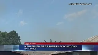 Firefighters respond to Maui brush fire, police prompt evacuation of Aoiki Street