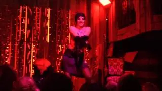Erika Moon Burlesque performance at Stache