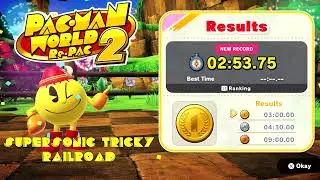 Pac-Man World 2 Re-Pac (Sonic Collab DLC) - Supersonic Tricky Railroad Time Trial (Gold)