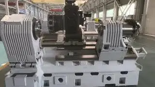 Our newly developed product, the dual-spindle lathe.#export #machine #Made in China