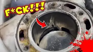 GASGAS de ENDURO GRIPADA y CILINDRO REVENTADO😱​ By:Alvaro Slides