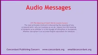375 The Meaning of God's Words (James Coram)