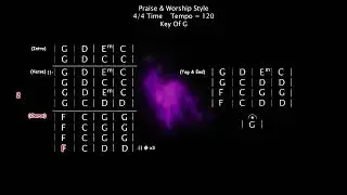 Praise & Worship Style Backing Track in The Key Of G