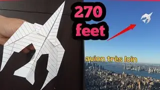 Oltre 270 piedi, come costruire un aeroplanino di carta che vola lontano #papercraft #viralvideo ...