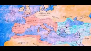 476 A.D. From the beginning of the movie. Roman Map changes animation 117 A.D. - 476 A.D.