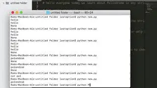 Palindrome using recursion python
