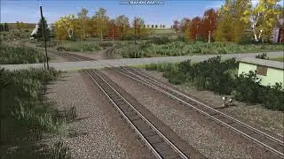 Trainz 22   8961 fährt duch die Wendeschleife in Stiege