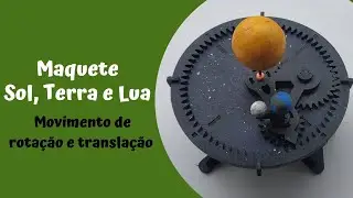 DIY - Órbita, Maquete Sol, Terra e Lua em MDF - MONTAGEM PASSO A PASSO