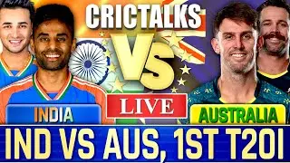 🔴 Live: India vs Australia, 1ST T20I, Scores and Commentary, Live Match Today, IND vs AUS