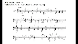 A. Tansman. Kolysanka N2  (da Suite in modo Polonico)
