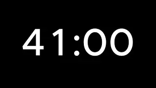 41 min timer with alarm | Countdown Timer