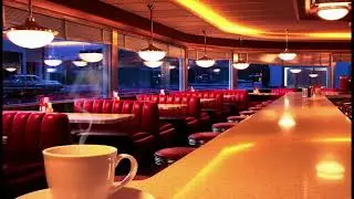 Retro 1950s Diner Ambiance ☕ | 1 Hour of Mid-Century Calm