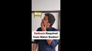 Setback required from Water bodies! #realestate #short #shorts