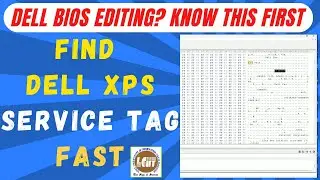 How to Find Service Tag in Dell XPS | BIOS Editing Course - LCIIT