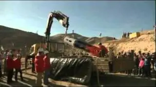 Rescue capsule arrives for Chilean miners