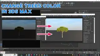 Change trees color in 3ds max corona render || Trees in 3ds max || Corona Render