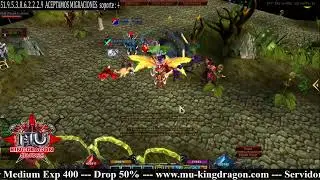 Mu Online! *Creando alas evo 4* 🔥⚔Mu Kingdragon S6 Ep19⚔Evento PVP⚔🔥