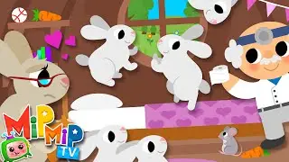 Five Little Bunnies Jumping on the Bed | Nursery Rhymes | Mip Mip TV