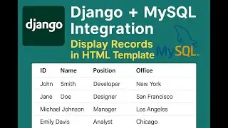 Django + MySQL Integration | Display Records in HTML Template