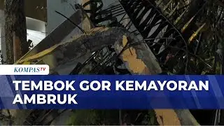 Angin Kencang Buat Tembok Gor Kemayoran Ambruk Timpa Kendaraan Warga | BERITA UTAMA