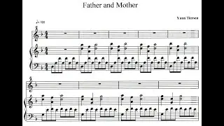 Yann Tiersen - Good Bye Lenin ! - Father and Mother - Piano Cover + Sheet Music