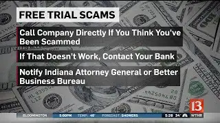 Don't be fooled by free trial scams