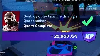Destroy objects while driving a Quadcrasher