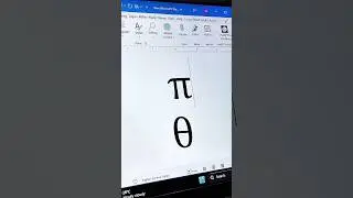 Part 11 | Theta (&theta;) & Pi (&pi;) #zeeinfotech #unicode #shorts #microsoftoffice #mathsymbols #microsoft