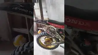 xr200/230 com escape foco racing e corte de giro #braap #motocross #cortedegiro