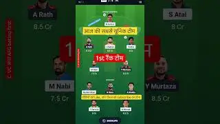 AFG VS HK T20 Dream11 Prediction | AFG VS HK Dream11 Team Of Today Match | 1st t20 | #dream11