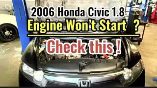 2006 Honda Civic 1.8 Engine Wont Start. Fuel Pump Relay Location and Replacement