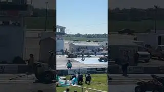 Old Skool Dragster Burnout at Muncie Dragway #automobile #dragline