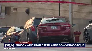 Shock and fear after shootout between moving cars wounds 5 in Chicago