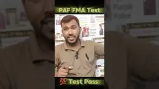 PAF FMA 💯 Test Pass #shorts #sirwaqarwaheed #viralshorts