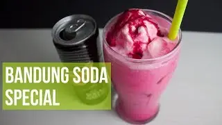 How to Make : Fizzy Rose Soda | Cara Buat : Air Bandung Soda Special (air soda gembira)
