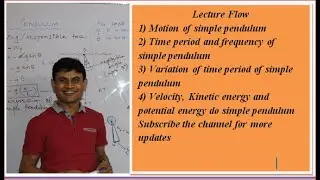 Simple pendulum, time period and frequency of simple pendulum, Parameters of simple pendulum