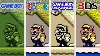 Wario Land II (1998) Gameboy vs GBC vs GBA vs 3DS (Side By Side)