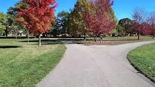 Walking On A Sunny Day At Kiwanis Park In London Ontario