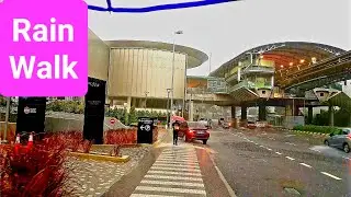 Walking in the Rain (Vid-64) to LaLaport Bukit Bintang City Centre in Kuala Lumpur, Malaysia.