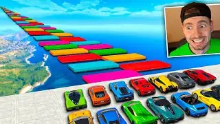 GTA V Online: corrida VAI E VOLTA com 999,99999 RAMPAS DE XADRES.