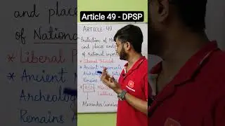 Article 49 | DPSP | Protection of Monuments, Places & Objects of National Importance #shorts #short