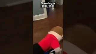 Sneezing in 2019 vs 2020/2021