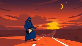 Sahara Blues Guitar | African Acoustic Solo Instrumentals for Chill & Focus