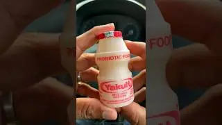 Yakult Probiotic Food #asmr #probiotics #sound #drink #yakult #fermented #shorts #ytshorts #viral