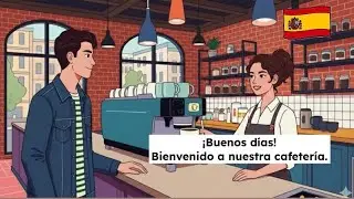 Short Spanish conversation for beginners | A1 -A2 | Restaurant conversation |